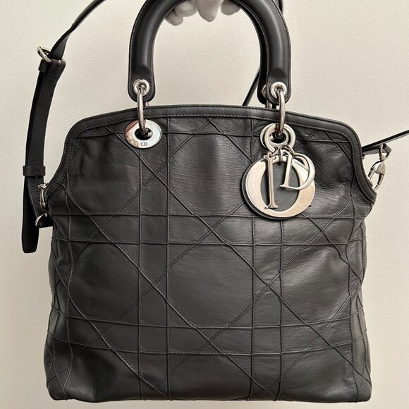 Christian Dior Medium Granville Cannage Tote - Picture 1 of 16
